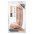 Dildo Dr. Skin Mr. D 8,5'' z dodatkowymi kulkami, z PVC, realistyczny wygląd