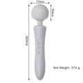 Masażer wibracyjny Ultra Powerful – 32 cm, 20 programów, ładowanie USB