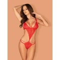Body Lovlea OBSESSIVE z koronką, regulowanymi ramiączkami, L/XL, czerwone
