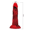 Dildo Power Monsters Minotaur - 21 cm, pofalowany silikon, 4.5 cm średnicy