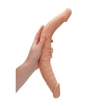Dildo Double Dong - 36 cm, Skóra TPE, Realistyczny Kształt i Struktura