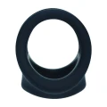 Pierścień cock & ball LEVELZ - silikonowy, 5cm, czarny, dla maksymalnego wsparcia