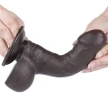 Dildo - Podwójna Warstwa TPE, 7 cali, Elastyczny Kształt, Przyssawka