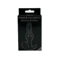 Zatyczka analna Rocket Anchor - Power Escorts - 8,5 cm, elastyczna, czarna