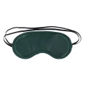 Opaska na oczy (blindfold) Indica — satyna zielona, miękkie wypełnienie, elastyczne paski