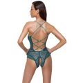 Body Cottelli LINGERIE, koronkowe, regulowane ramiączka, teal