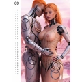 Kalendarz ścienny pin–up Wild Fantasy 2027, 12 ilustracji, 297 × 420 mm, zestaw 10 szt.