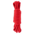 Lina do wiązania Shibari 5m - Czerwona, Poliester, Jedwabista tekstura