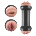 Masturbator podwójny Training Master, realistyczny TPE, 22 cm długości