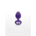 Plug analny TOYJOY Diamond Booty Jewel, silikonowy, średnica 2.5 cm, kryształ dekoracyjny
