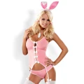 Kostium króliczka Bunny suit L/XL, regulowane ramiączka, gorsetowe wiązanie