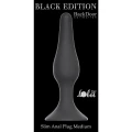 Wtyczka analna Slim Anal Plug - silikon, długość 11,5 cm, średnica 2,7 cm, czarna