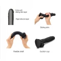 Dildo - Sliding Skin, ergonomiczny kształt, podwójna gęstość, 100% wodoodporny