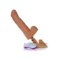 Dildo Mr. Perfect - 24 cm, wibracje z pilotem, realistyczny materiał TPE/ABS