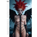 Kalendarz ścienny pin–up Wild Fantasy 2027, 12 ilustracji, 297 × 420 mm, zestaw 10 szt.