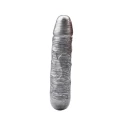 Dildo Dixie Normous, Natural PVC, 17 cm długości, prążkowana faktura