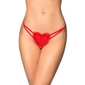 Stringi koronkowe SOFTLINE COLLECTION G-String 2480, czerwień, S/L, komfort