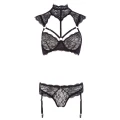 Biustonosz koronkowy COTTELLI LINGERIE 85C/L z regulowanymi ramiączkami i detalami