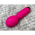 Masażer mini, Cute Mini Wand Pink, 10 trybów wibracji, wodoodporny, silikon medyczny