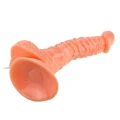 Dildo ssące BAILE - Zakrzywiony, Wibracyjny, Materiał TPR ABS