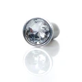 Korek analny Silver PLUG - Stal nierdzewna, średnica 2 cm, diamentowa baza