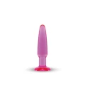 Plug analny JAMMY JELLY, PVC, mały, ergonomiczny kształt, różowy