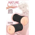 Masturbator analno-waginalny Nature Skin, długość 14,3 cm, elastyczny TPE