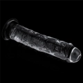Dildo LOVETOY, przezroczysty, TPE, 7 cali, realistyczny kształt, przyssawka