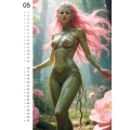 Kalendarz ścienny pin–up Wild Fantasy 2027, 12 ilustracji, 297 × 420 mm, zestaw 10 szt.