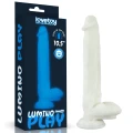 Dildo Lumino Play – Silikon, świecący w ciemności, realistyczna tekstura 10,5"
