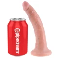Dildo King Cock 7 cali, PVC, średnica 4,1 cm, naturalny wygląd