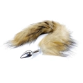 Wtyczka analna Plug-Fox TAIL XL - stal nierdzewna, długość 45 cm, puszysty ogon