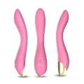 Wibrator ergonomiczny Flamingo, silikonowy, 9 trybów, wodoodporny, różowy