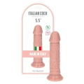 Dildo Rino Flesh - 13,5 cm, naturalne fałdy, przyssawka, wodoodporne