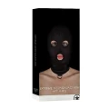 Balaclava bondage Ouch! - M/L, elastyczny materiał, metalowe kółko D-Ring