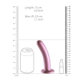Dildo silikonowe Ouch! - 6'', zakrzywione, z przyssawką, wodoodporne