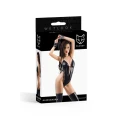 Bodysuit Wetlook GLOSSY - Elastyczny, Zmysłowy, Uniwersalny Czarny XL