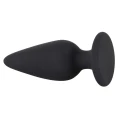 Wtyczka analna Heavy Plug M Black Velvets, silikonowa, 75g, 8,9cm długości, stożkowa