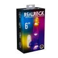 Dildo RealRock - 15 cm, wibrujące, przezroczyste z mocną przyssawką