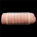 Masturbator dwustronny Virgin-Skin, 22,4 cm, materiał TPE, wibrujący