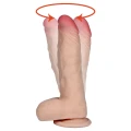 Dildo HADES LOVECLONEX, 21 cm, CyberSkin®, 7 rodzajów rotacji
