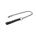 Smycz BDSM Fetish Connector, PU i metal, 79,5cm długości, wytrzymała konstrukcja