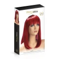 Peruka elastyczna World Wigs Elvira, długie, ciemnoczerwone, regulowane paski