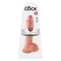 Dildo King Cock 10 cali, PVC, z przyssawką, kompatybilne z uprzężą