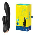 Wibrator podwójny Satisfyer Flex, silikonowy, z 3 silnikami, Bluetooth, wodoodporny