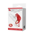 Wibrujący pierścień na penisa, Pretty Love, silikon, 7 trybów wibracji