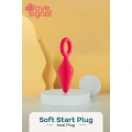 Korek analny Dreamtoys Love Signal – silikonowy, IPX8, 9 cm, pierścień bezpieczeństwa