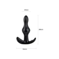 Zatyczka analna Rocket Anchor - Power Escorts - 8,5 cm, elastyczna, czarna