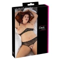 Bielizna koronkowa COTTELLI LINGERIE Pearl Black Zestaw 2XL, regulowane ramiączka, zmysłowy styl