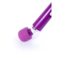 Masażer Wand USB, Purple - Silikon/ABS, 10 Funkcji, Ergonomiczny Uchwyt